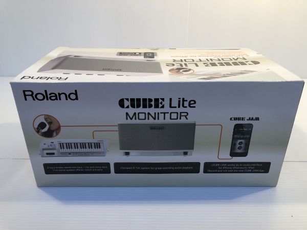 ☆【同梱不可】中古品 ROLAND ローランド CUBE Lite MONITOR ホワイト
