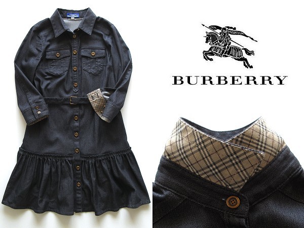 美品 BURBERRY LONDON BLUE LABEL バーバリー ブルーレーベル 裏ノバ