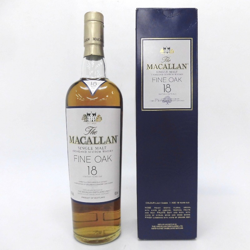 マッカラン 18年 ファインオーク 700ml 箱なし The MACALLAN 18年 FINE