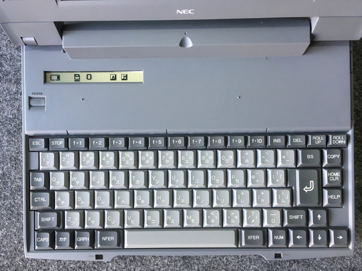 送1000円】ジャンクノート NEC PC-9821Ne2/340W 486DX4-75/RAM21.6MB