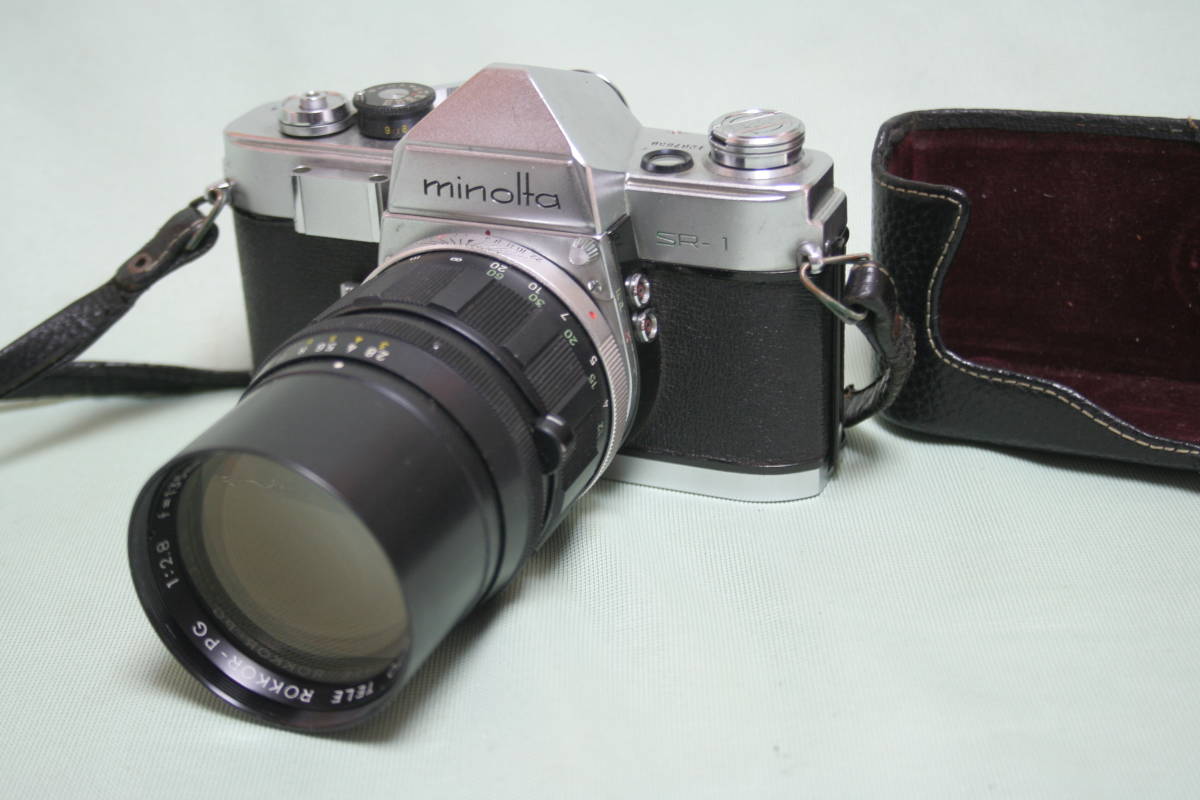 お買い得，大得価 ミノルタ CHIYODA KOGAKU minolta SR-1/MINOLTA AUTO TELE ROKKOR-PG 135mm F2.8/底ケース付(ミノルタ)｜売買されたオークション情報、yahooの商品情報をアーカイブ公開 - オークファン マニュアルフォーカス