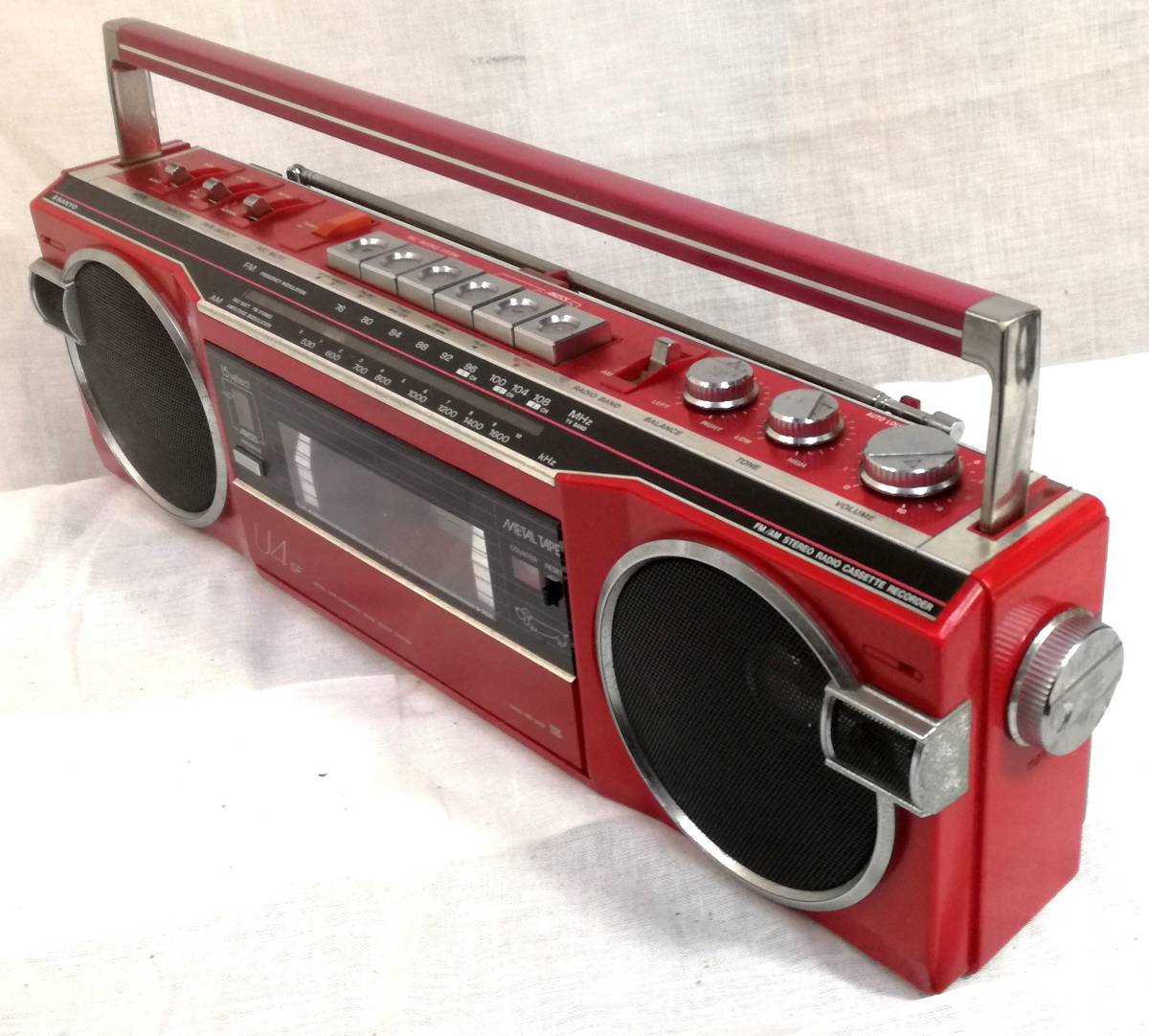 SANYO MR-U4SF B カラー レマンブルー FM⁄AM ○○SANYOラジカセ（MR