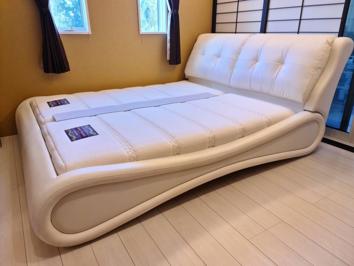  CASA HILS Mont Blanc キングサイズ ローベッド(マットレス付き)｜売買されたオークション情報、yahooの商品情報をアーカイブ公開 - オークファン マットレス付き