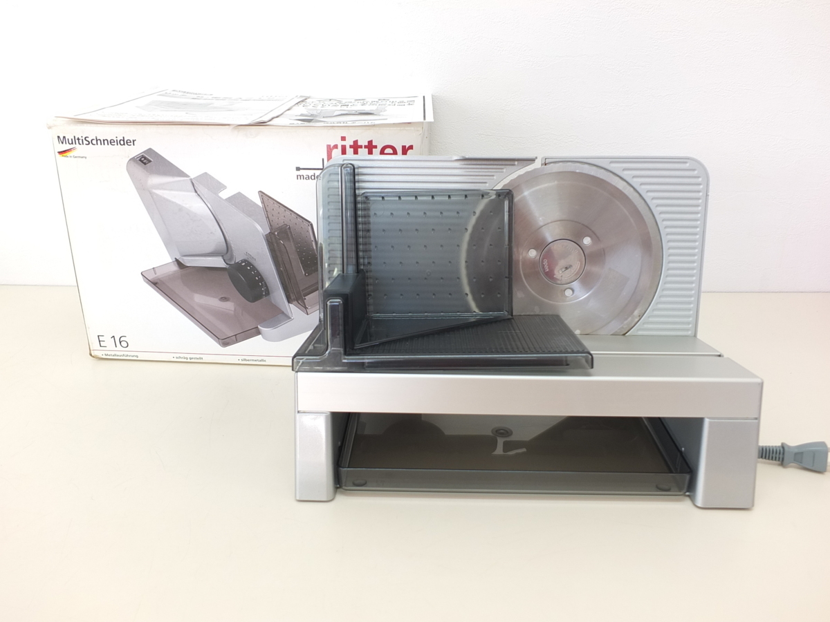 人気，正規品 Ritter リッター社 電動スライサー E16 ドイツ製 調理器具 スライス キッチン家電 厚さ調節可能(その他)｜売買されたオークション情報、yahooの商品情報をアーカイブ公開 - オークファン その他