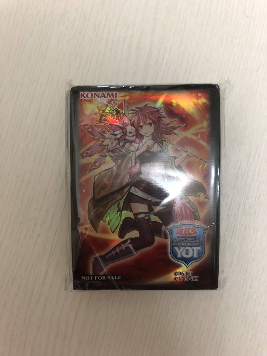 遊戯王 YOT スリーブ 0 火霊使いヒータ - 遊戯王 霊使い ヒータ