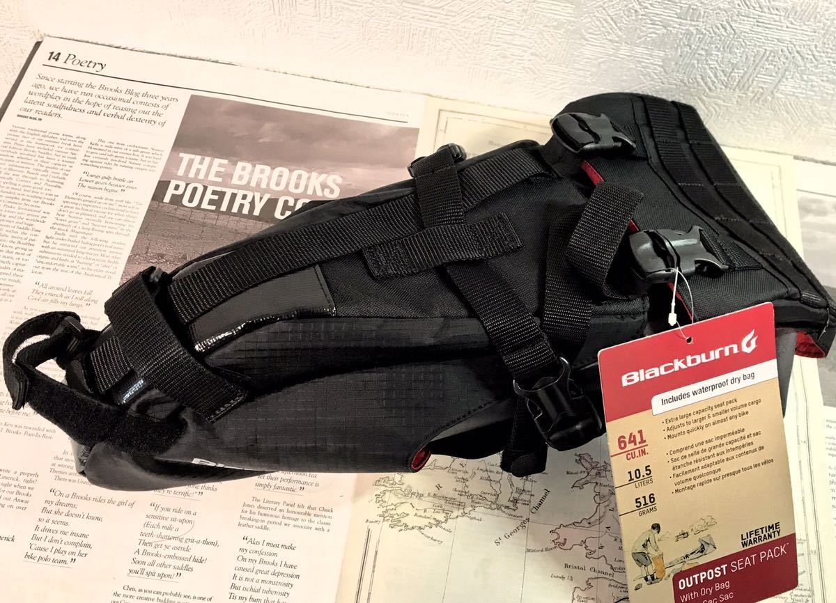 【大得価，大人気】 匿名配送 Blackburn アウトポストシートパック&ドライバッグ ブラックバーン サドルバッグ 大容量 防水 バイクパッキング(サドルバッグ)｜売買されたオークション情報、yahooの商品情報をア サドルバッグ