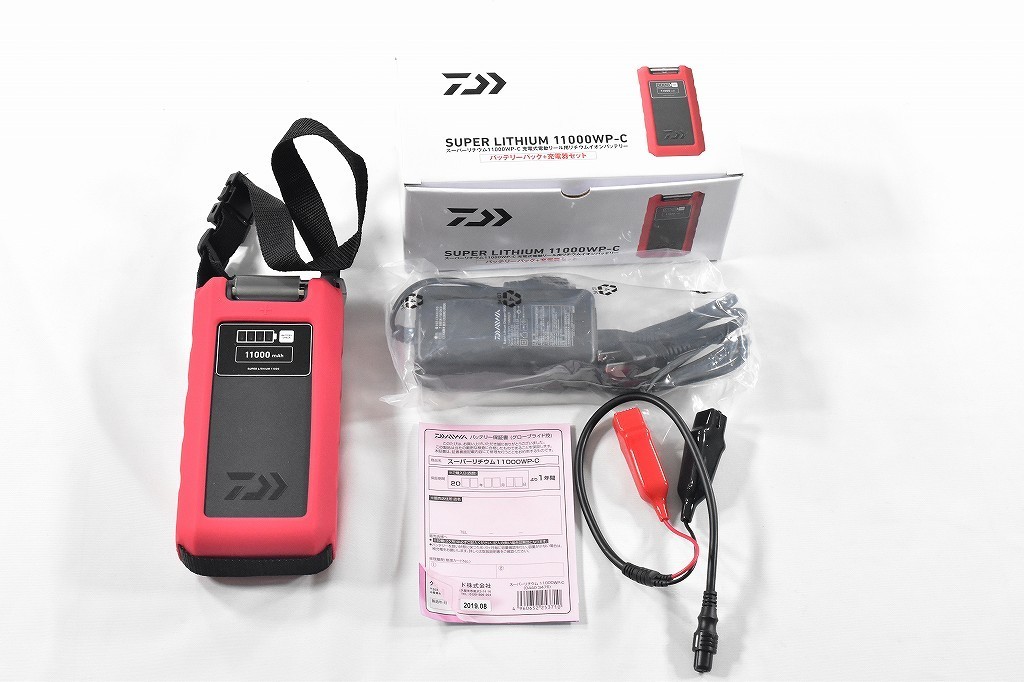 【全国無料，本物保証】 ダイワ スーパーリチウム 11000WP-C 充電器付き 大容量リチウムイオンバッテリー 2019年8月製造 K_060(ダイワ)｜売買されたオークション情報、yahooの商品情報をアーカイブ公開 - オークファン 電動