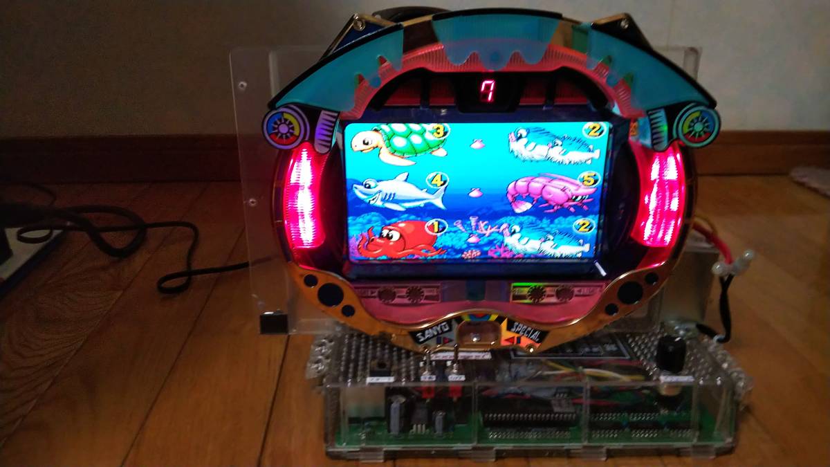 JAPAN 打ち方 パチンコ台実機 CRスーパー IN 「CR海物語」 卓上型 