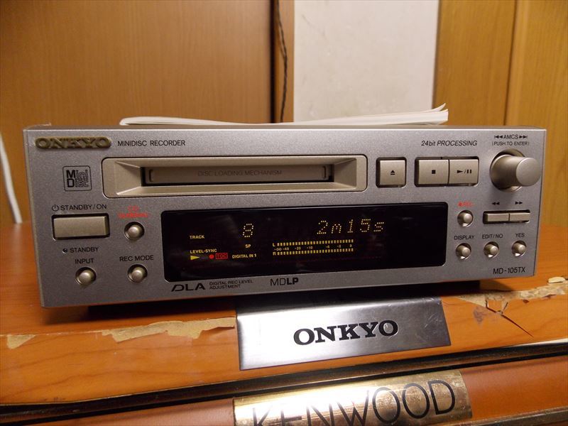 ONKYO MD-105TX 動作・状態良好 ONKYO MD-105TX INTEC 動作・状態良好