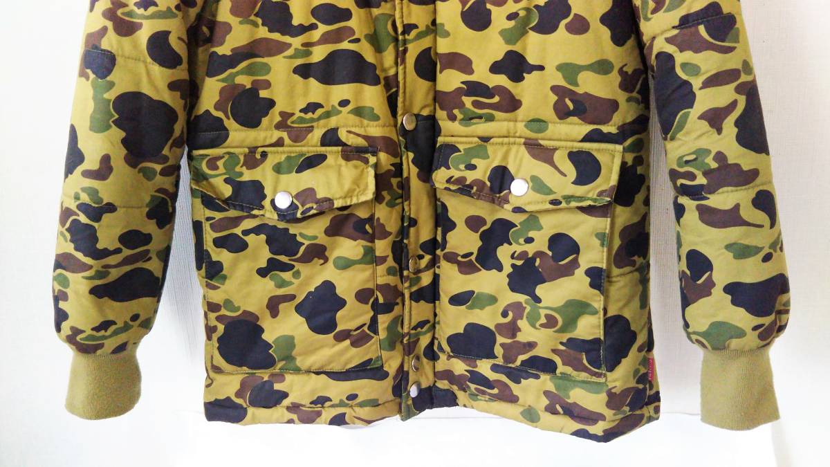 Supreme Mechanics Puffy Jacket Lサイズ 迷彩イーグルワッペンダック  