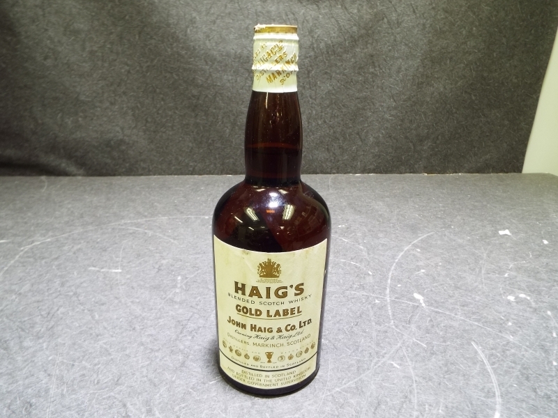 未開栓品 HAIG'S GOLD LABEL ヘイグ ゴールドラベル ティンキャップ スコッチ ウイスキー Z63 ヘイグ ゴールドラベル HAIG'S Blended Bot.1950s 43%