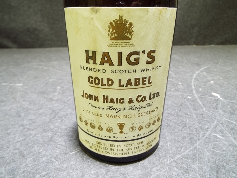 未開栓品 HAIG'S GOLD LABEL ヘイグ ゴールドラベル ティンキャップ スコッチ ウイスキー Z63 ヘイグ ゴールドラベル HAIG'S Blended Bot.1950s 43%