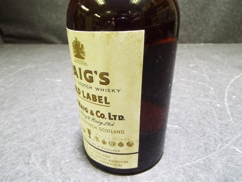 未開栓品 HAIG'S GOLD LABEL ヘイグ ゴールドラベル ティンキャップ スコッチ ウイスキー Z63 ヘイグ ゴールドラベル HAIG'S Blended Bot.1950s 43%