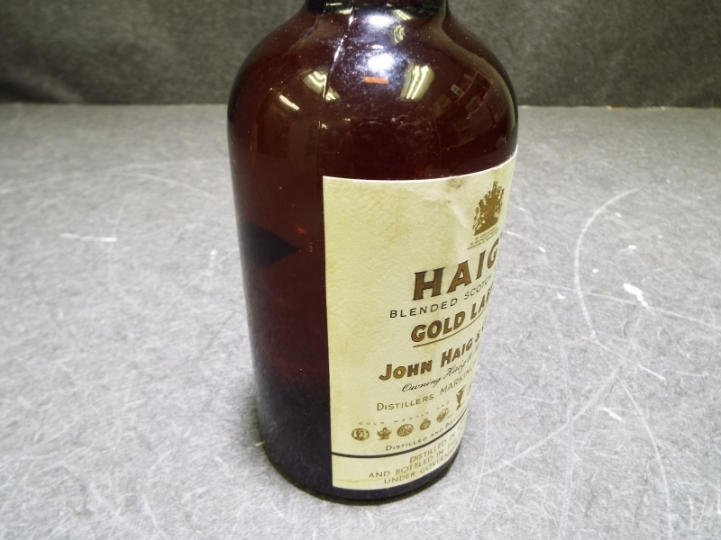 未開栓品 HAIG'S GOLD LABEL ヘイグ ゴールドラベル ティンキャップ スコッチ ウイスキー Z63 ヘイグ ゴールドラベル HAIG'S Blended Bot.1950s 43%