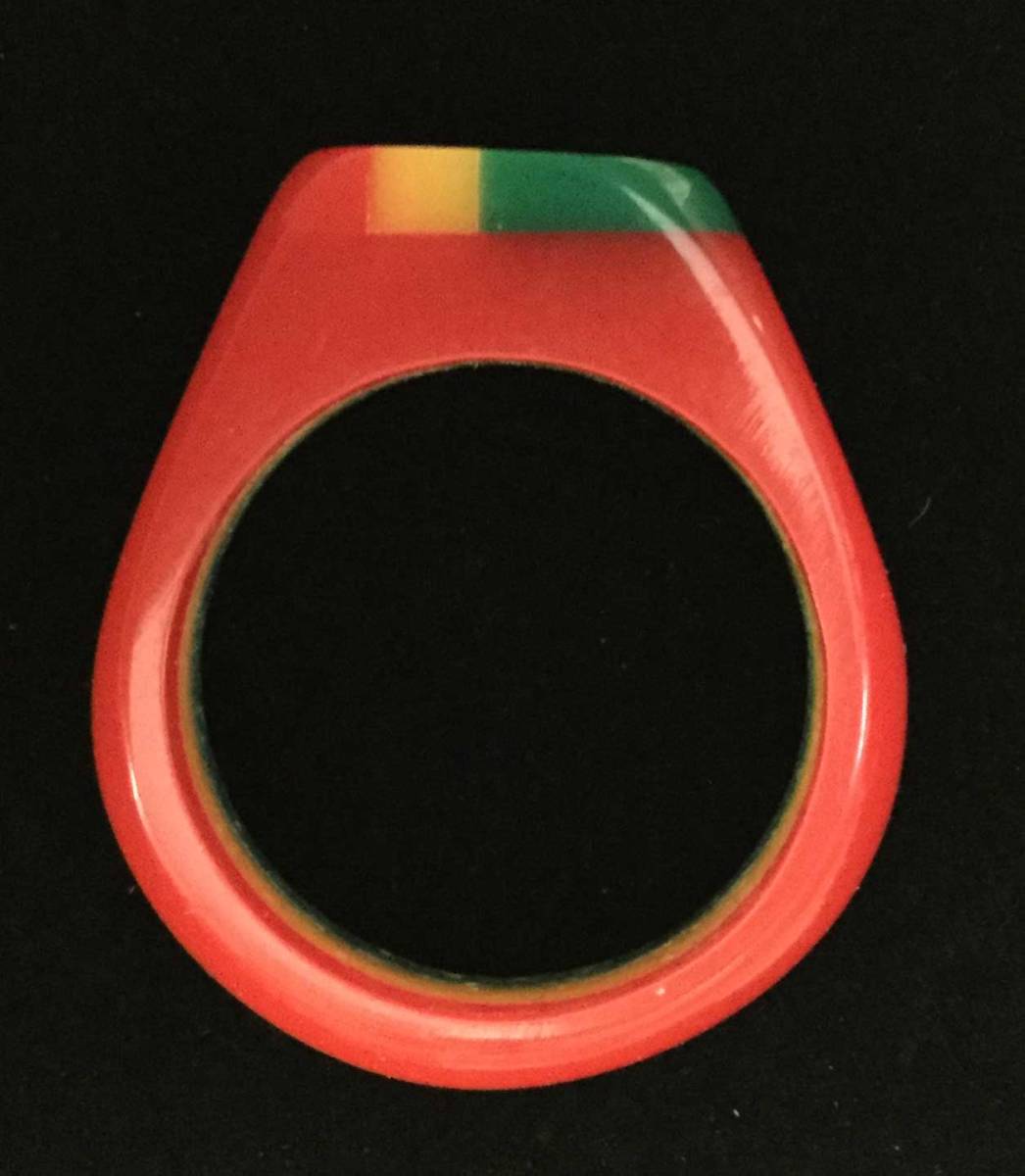 【 ジャマイカ直輸入 】 【 メンズアクセサリー 】 ラスタカラー リング 20号 レゲエ雑貨 ジャマイカ雑貨_2