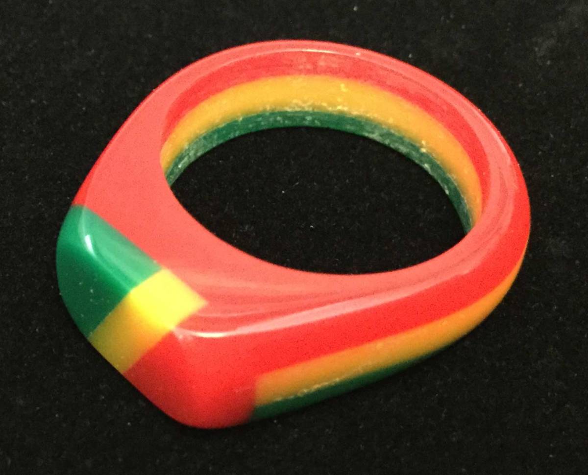【 ジャマイカ直輸入 】 【 メンズアクセサリー 】 ラスタカラー リング 20号 レゲエ雑貨 ジャマイカ雑貨_3