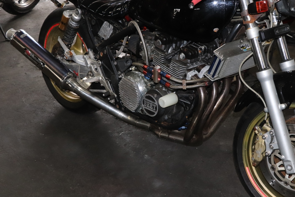 1円～ ゼファー400 ヨシムラサイクロン チタンブルー 中古 ゼファー 