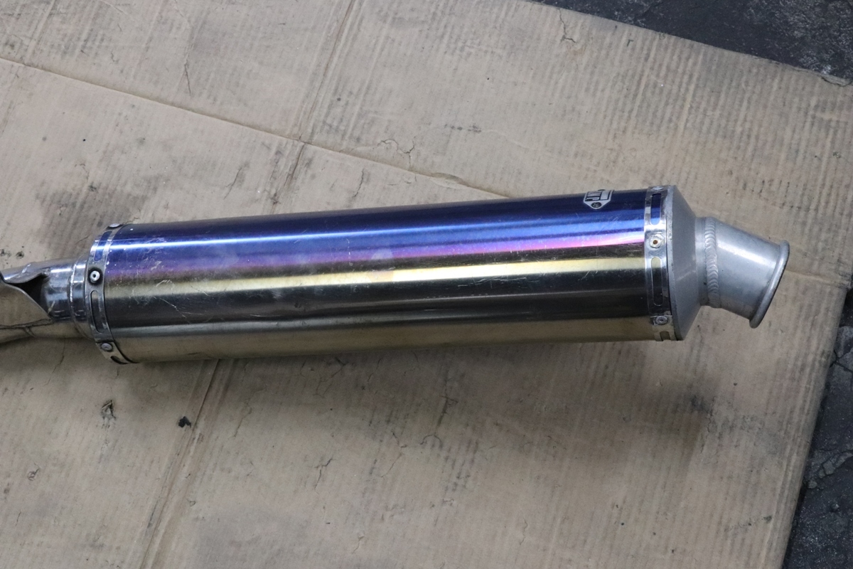 1円～ ゼファー400 ヨシムラサイクロン チタンブルー 中古 ゼファー 