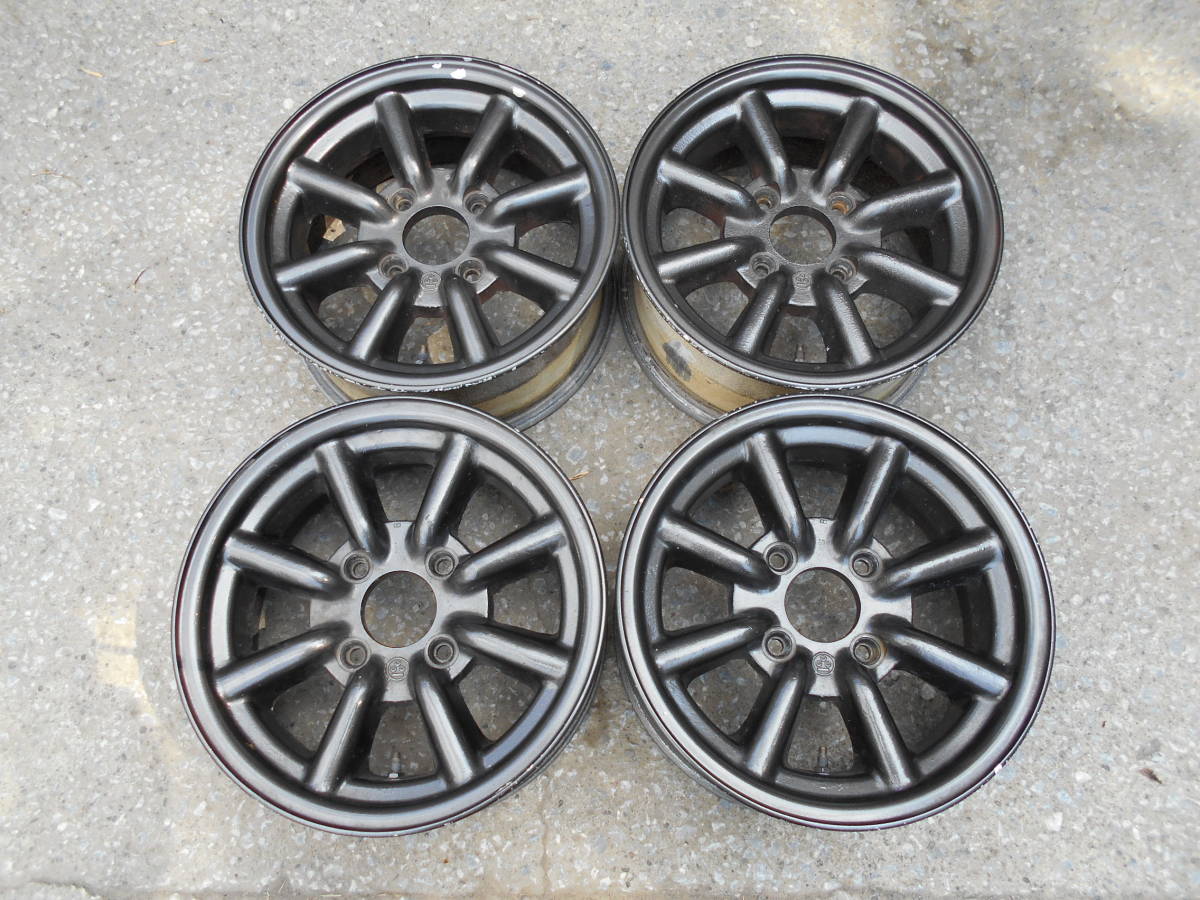 14インチ ワタナベ 6J Bタイプ 114.3 RS ホイール 4本 - RSワタナベ 4 