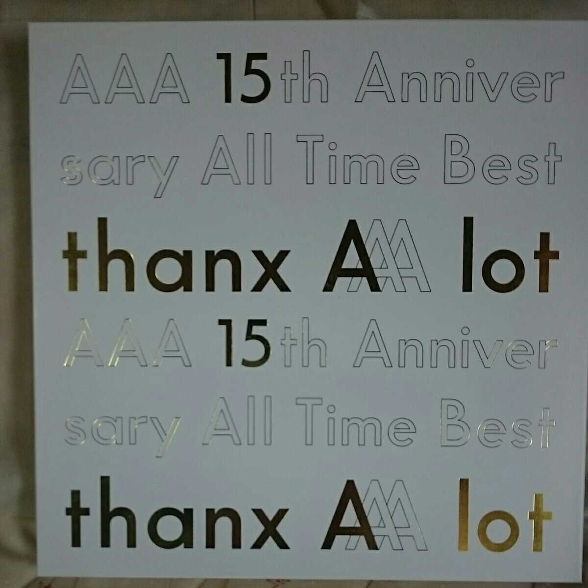 AAA 15th Anniversary All Time Best thanx AAA lot AAA 15th