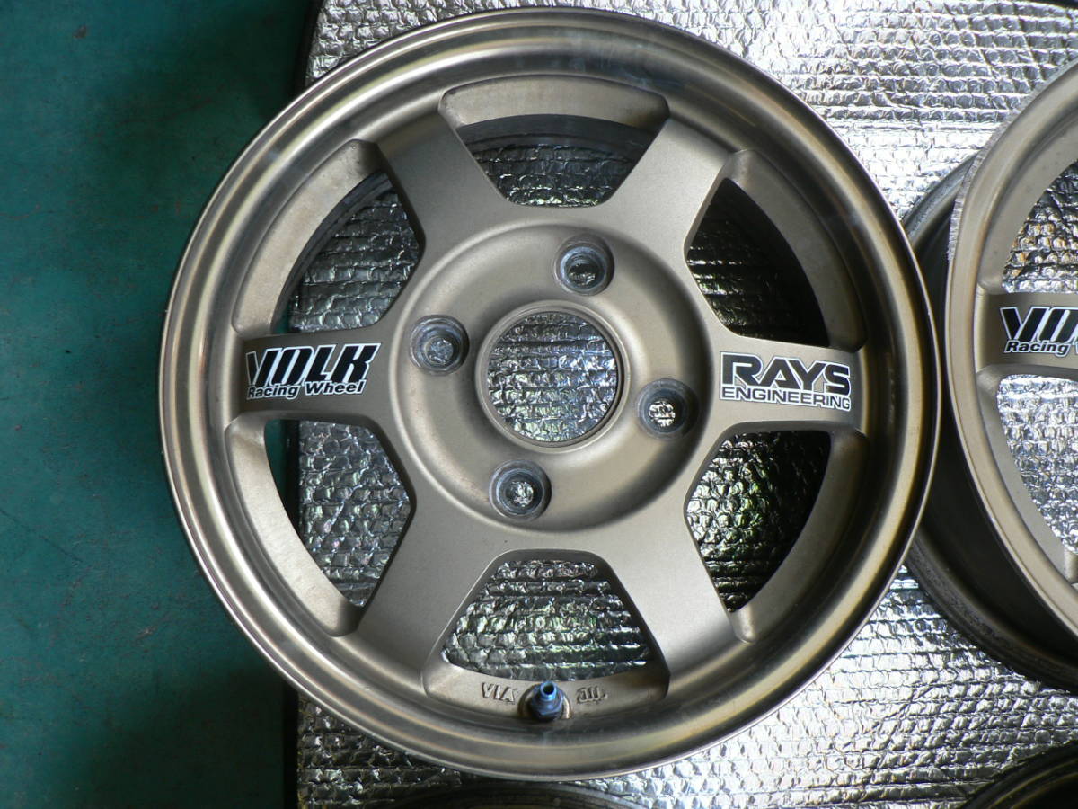 RAYS VOLK Racing TE37 PCD110 13インチ 5J +45 4本 L502Sミラの入札 
