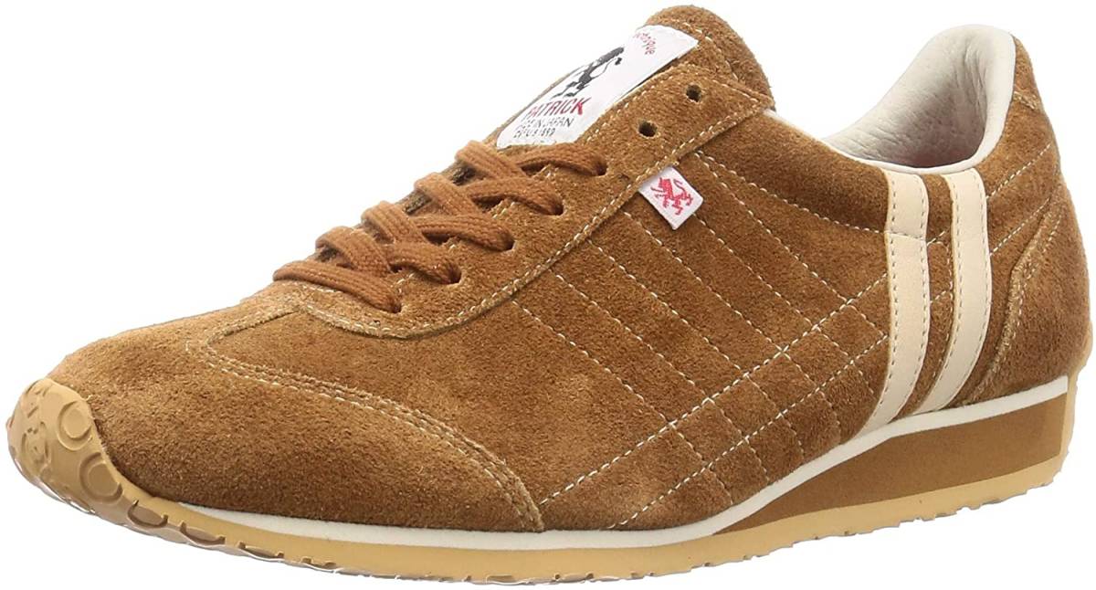 日本製 スニーカー パトリック アイリス ベロア キャメル 36 23.0cm