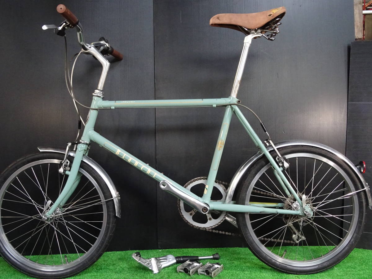 Bianchi Merlo ビアンキ クロモリ 1×7チェレステ 20