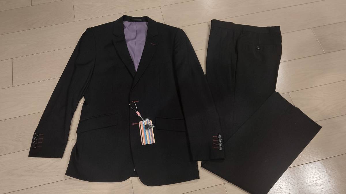 タグあり Paul Smith ポールスミス 2bスーツ 黒系 サイズ46 スーツ 売買されたオークション情報 Yahooの商品情報をアーカイブ公開 オークファン Aucfan Com