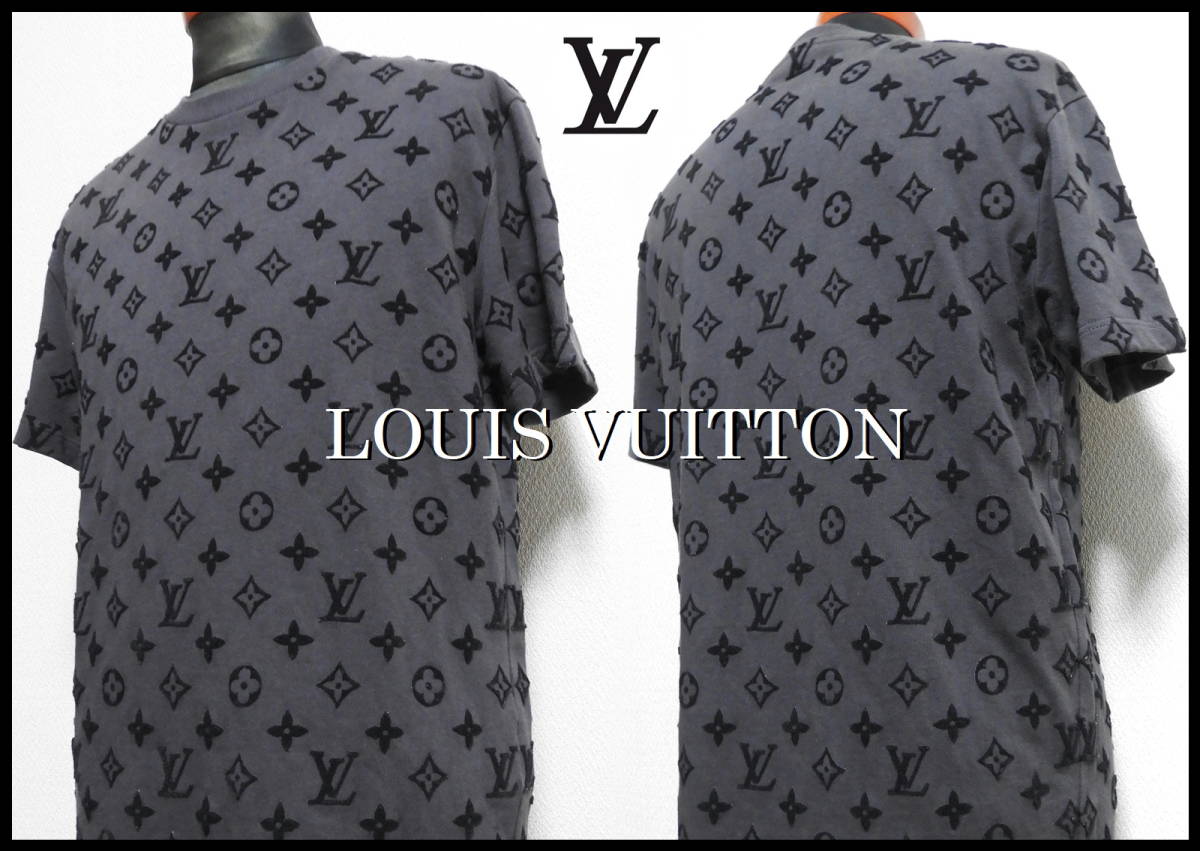 LOUIS VUITTON モノグラムTシャツ 国内正規品 LV グリメタル メンズ S 