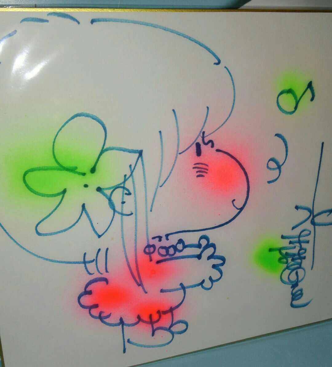 Yahoo!オークション イラスト - 水森亜土さん 直筆 サイン 色紙 6枚セ
