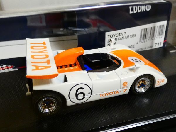 ▽エブロ 1/43 トヨタ 7 JAPAN CAM-AN 1969 オレンジ / TOYOTA 7 ミニカー