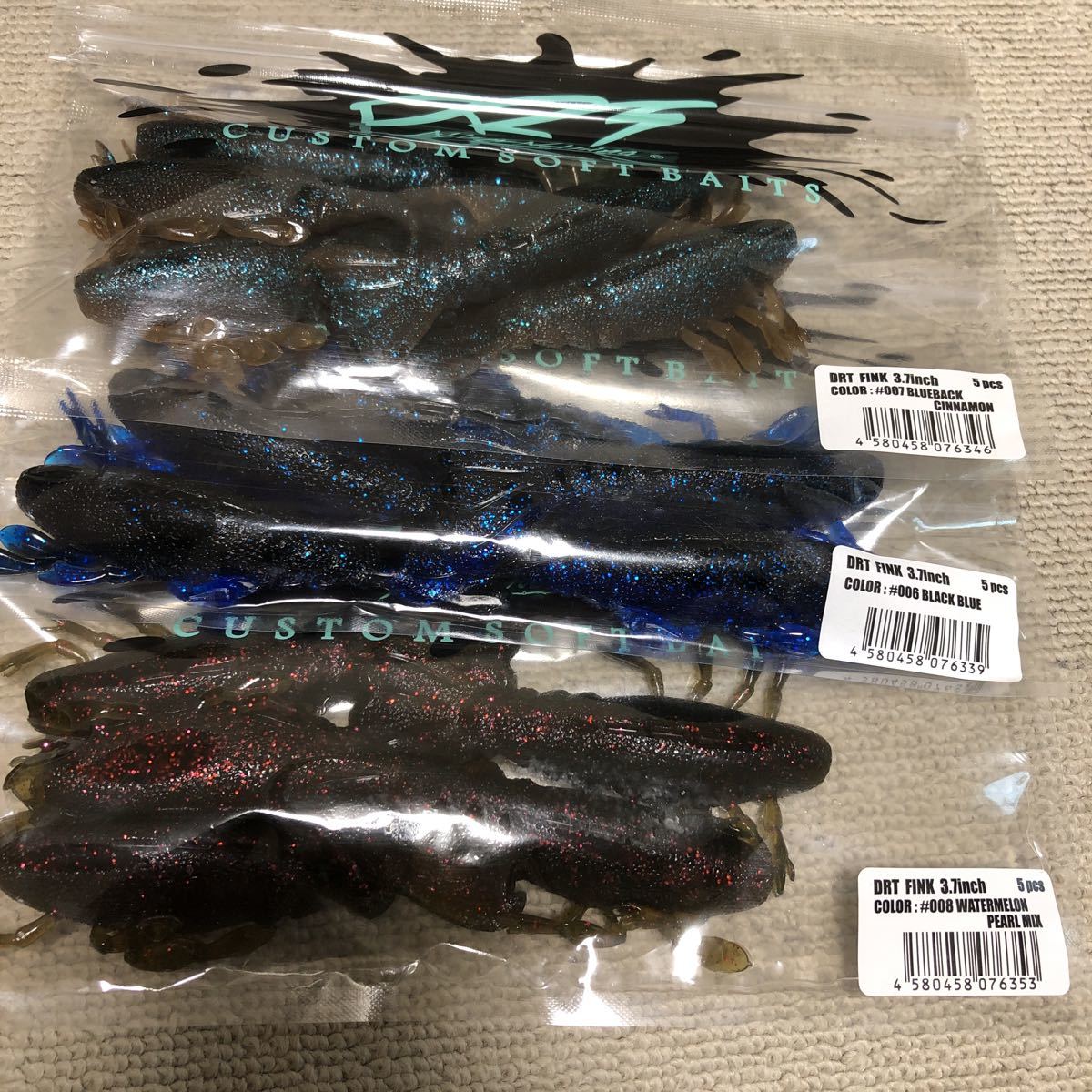 高品質，正規品 DRT FINK 3.7inch 3パックセット カラー ①(クロー)｜売買されたオークション情報、yahooの商品情報をアーカイブ公開 - オークファン クロー