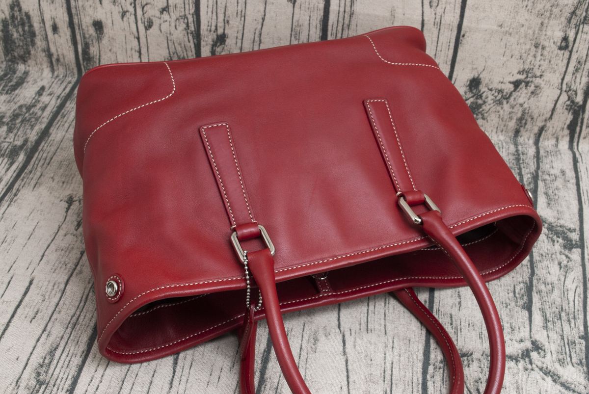 ◇極上美品◇ コーチ COACH オールレザー トートバッグ 赤 / レッド B5