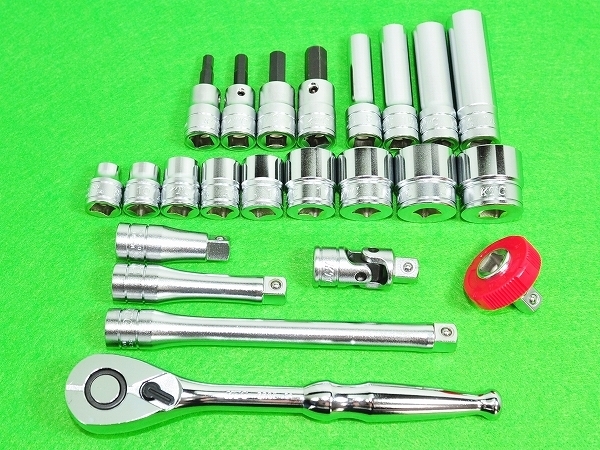 KTC 9.5 ラチェットハンドル BR390 ソケット EXTバー ジョイント