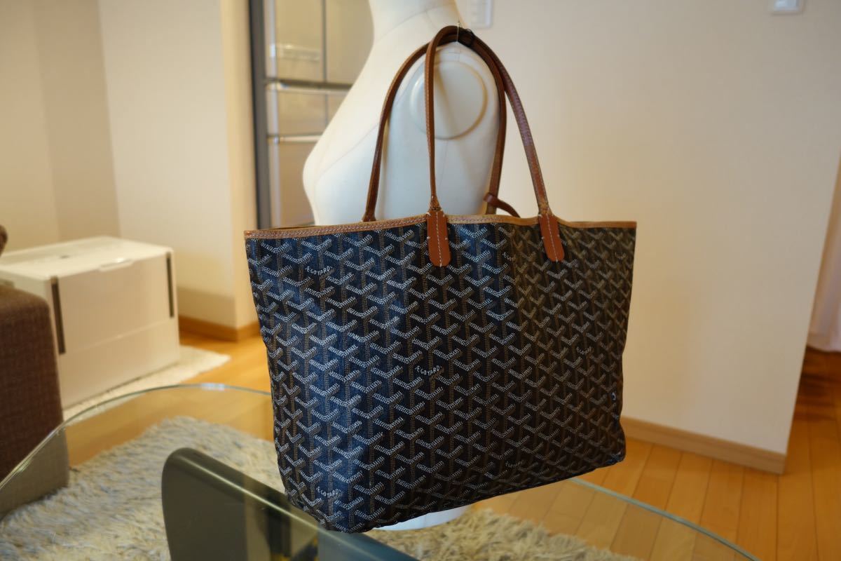 【格安，新作】 正規品 GOYARD ゴヤール AMALOUIS サンルイ ＰＭ ブラウン 茶 トート バッグ ポーチ 日本橋高島屋購入(ゴヤール)｜売買されたオークション情報、yahooの商品情報をアーカイブ公開 - オークファン ゴヤール