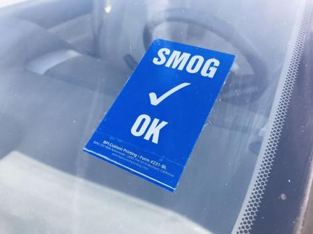 米国買付品 2枚組 カリフォルニア州 SMOG OK ステッカー USトヨタ USニッサン USマツダ USホンダ アキュラ 北米仕様 ...
