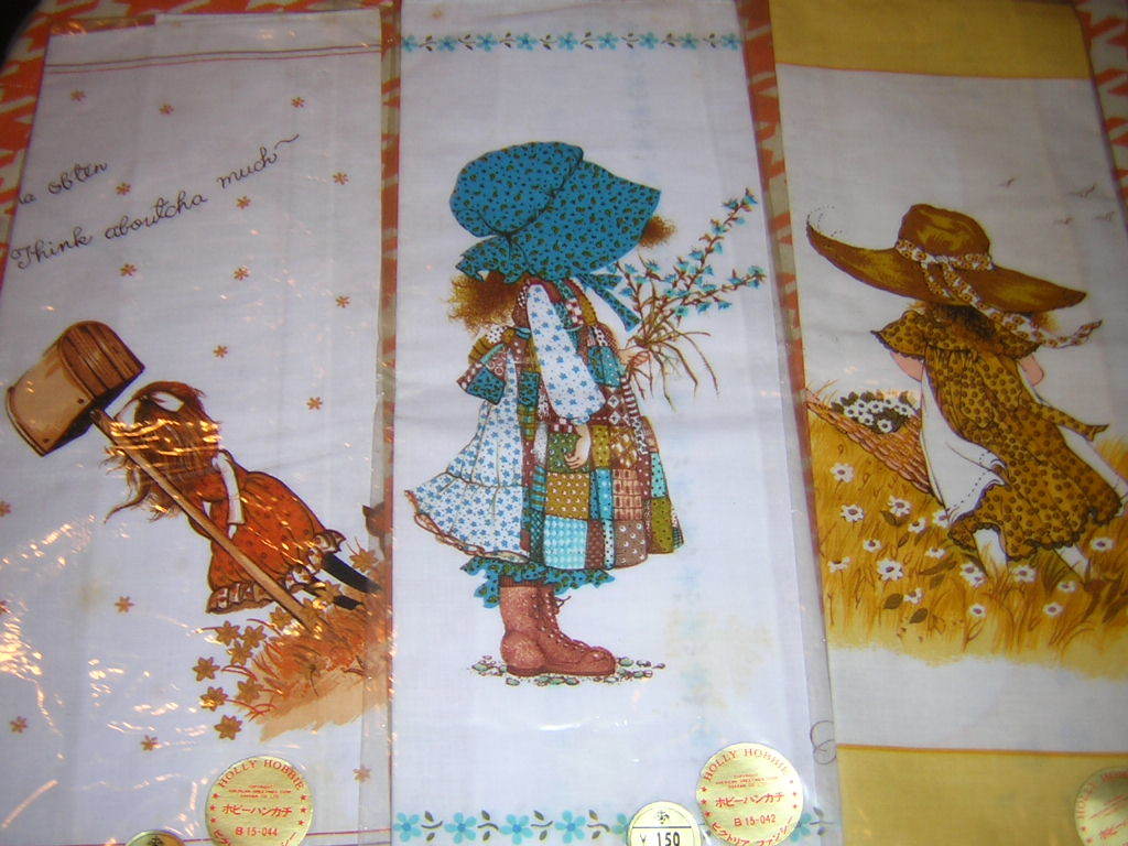 昭和レトロ　HOLLY HOBBIE ホリーホビー　ハンカチ　５種セット　ビクトリアファンシー　未開封品_3