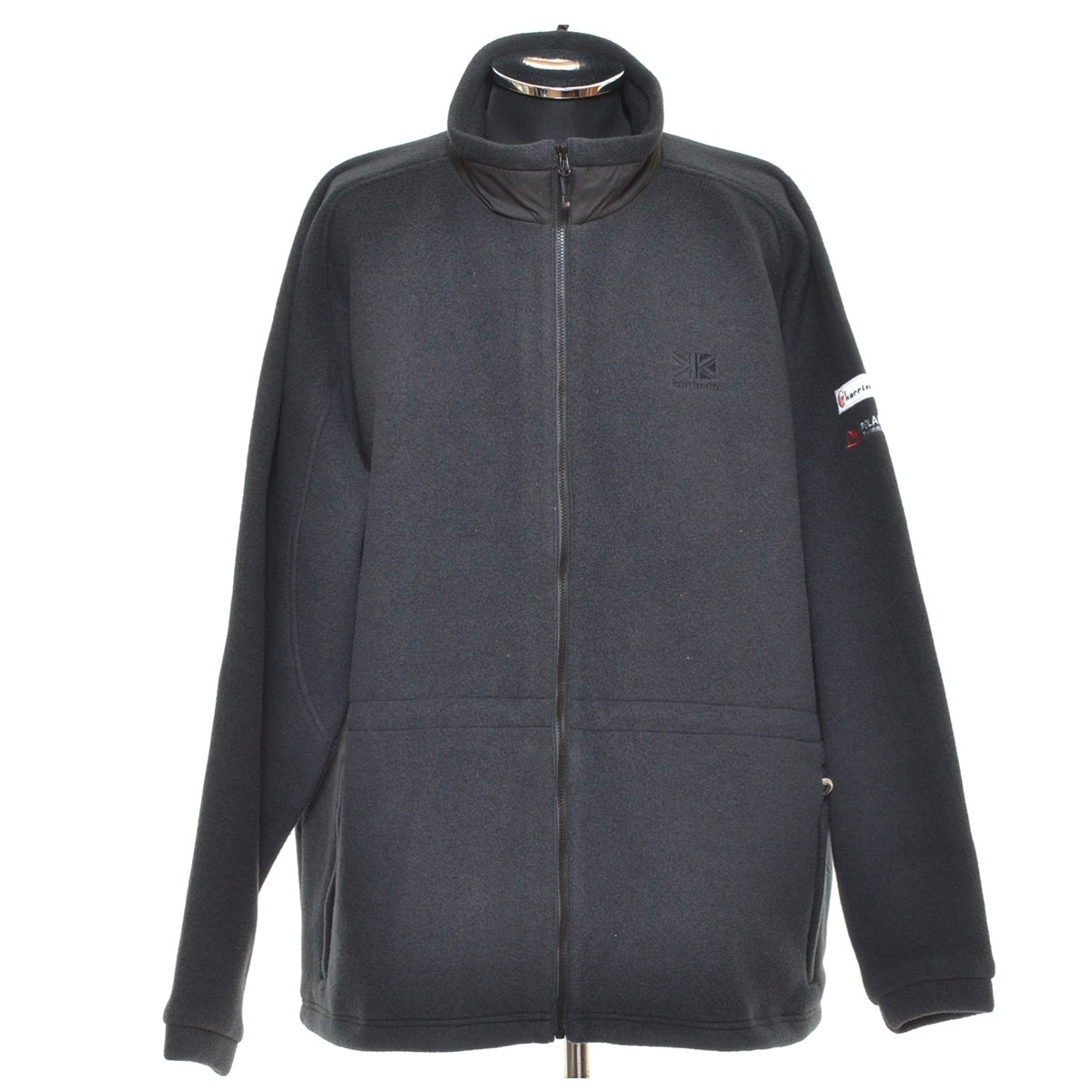 ◆364034 未使用品 Karrimor × Steven Alan フリースジャケット 81254990508 サイズL POLARTEC メンズ ブラック 無地