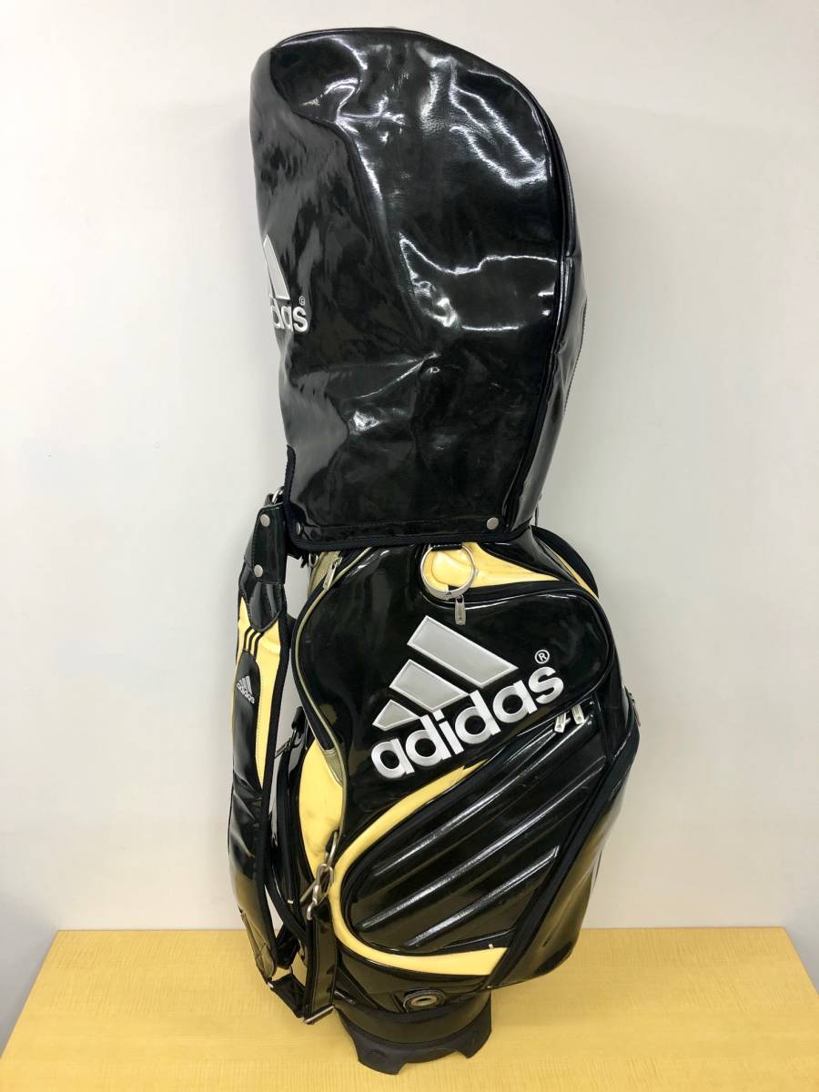 高品質，限定セール 1円 adidas アディダス ゴルフバッグ キャディバッグ エナメル 引き取り可(adidas)｜売買されたオークション情報、yahooの商品情報をアーカイブ公開 - オークファン キャディバッグ
