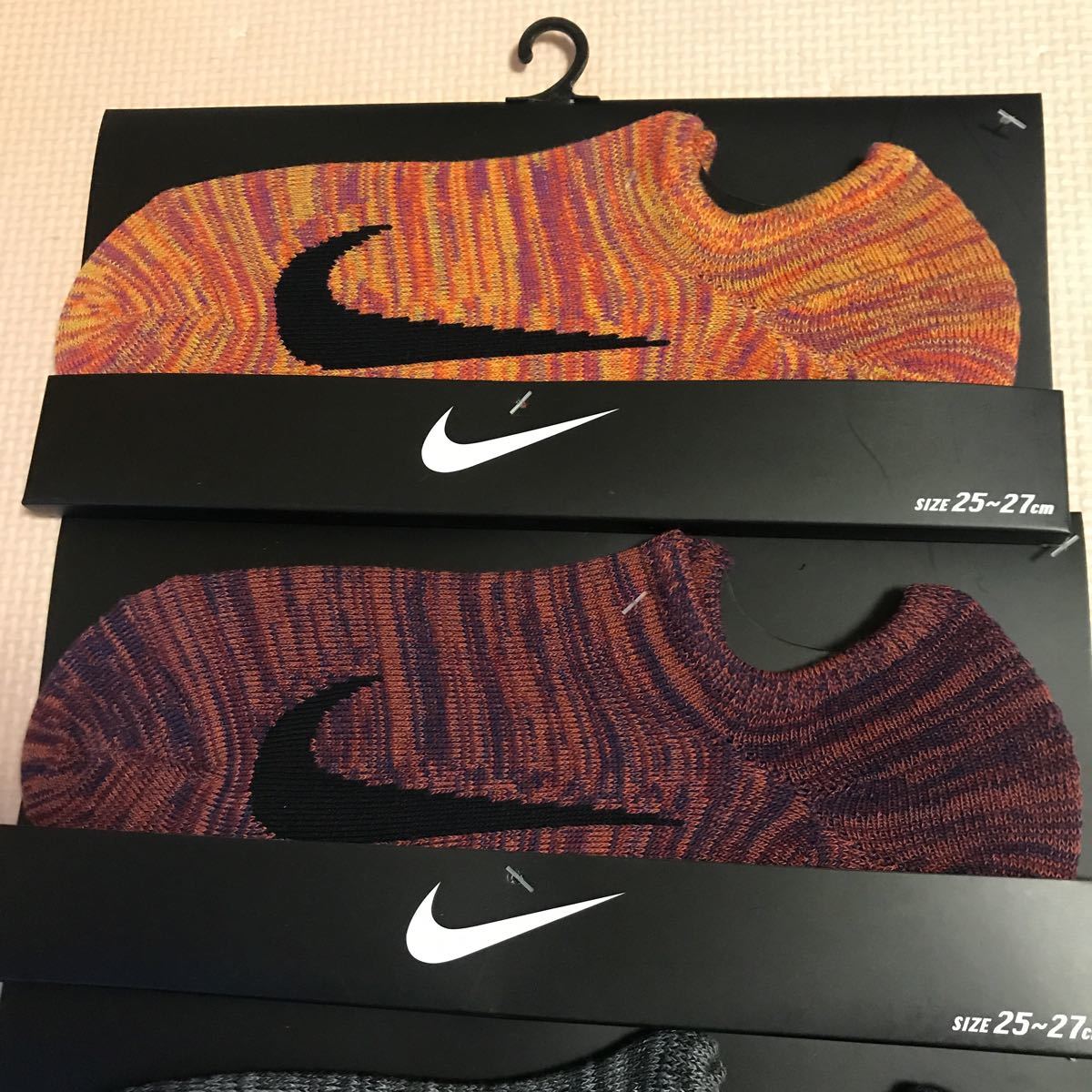 25 26 27 NIKE ナイキ メンズ スニーカーソックス 靴下 くるぶし 4足 
