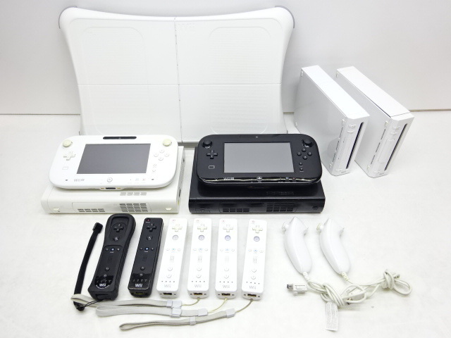 25sa ジャンク品 Wii Wiiu セット まとめ売り Wiiリモコン ヌンチャク ゲームパッド バランスwiiボード 動作未確認 Wii U本体 売買されたオークション情報 Yahooの商品情報をアーカイブ公開 オークファン Aucfan Com