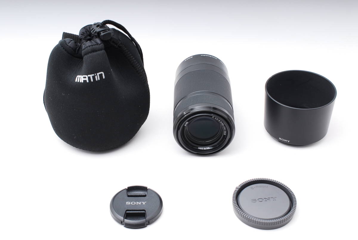 ★新品級★SONY ソニー E 55-210mm F4.5-6.3 OSS SEL55210 純正フード付 ポーチ付_8