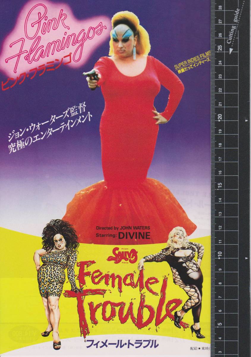 映画 チラシ ピンク フラミンゴ フィメール トラブル アメリカ ジョン ウォーターズ ディヴァイン Pink Flamingos Female Trouble 映画 売買されたオークション情報 Yahooの商品情報をアーカイブ公開 オークファン Aucfan Com