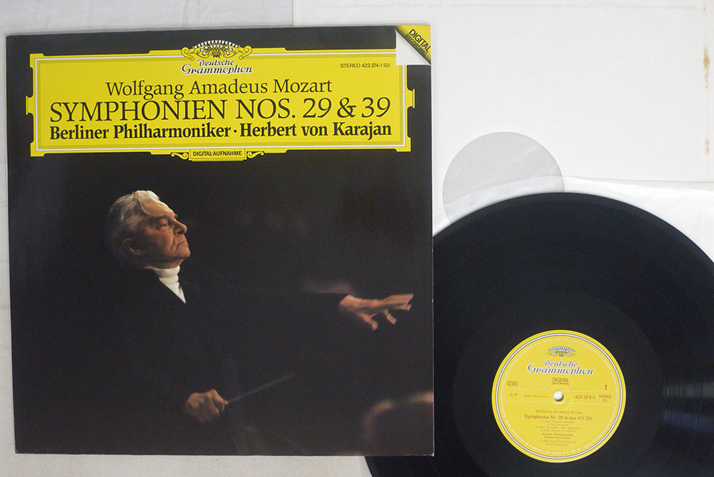 独 KARAJAN/カラヤン/モーツァルト 交響曲第29番&39番/DG 423 374-1