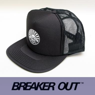  BREAKER OUT Mesh CAP BLACK ブラックxホワイト ／ブレーカーアウト メッシュキャップ(帽子、キャップ)｜売買されたオークション情報、yahooの商品情報をアーカイブ公開 - オークファン 帽子、キャップ