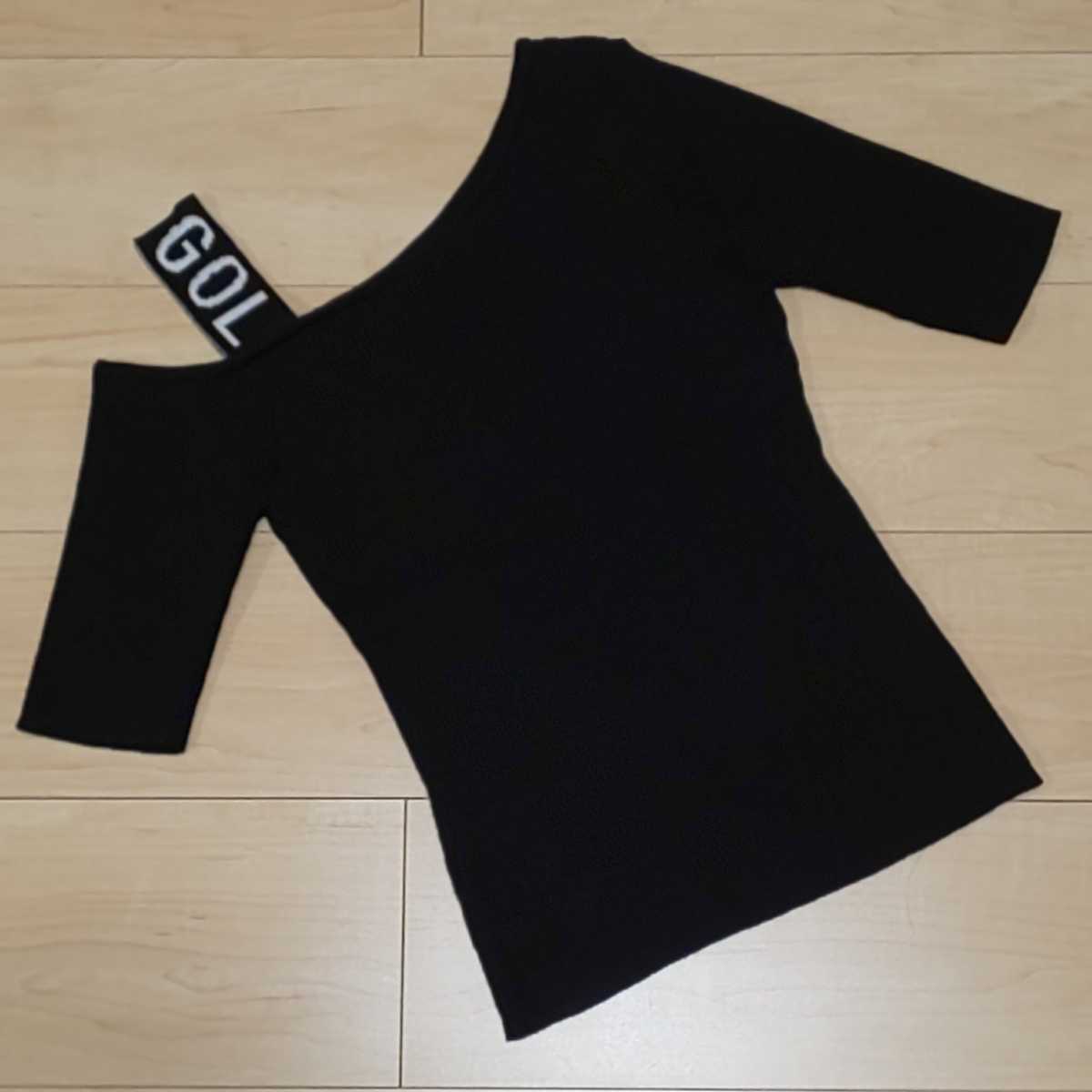 CECIL McBEE セシルマクビー KANGOLリブワンショルニット 新品(半袖 