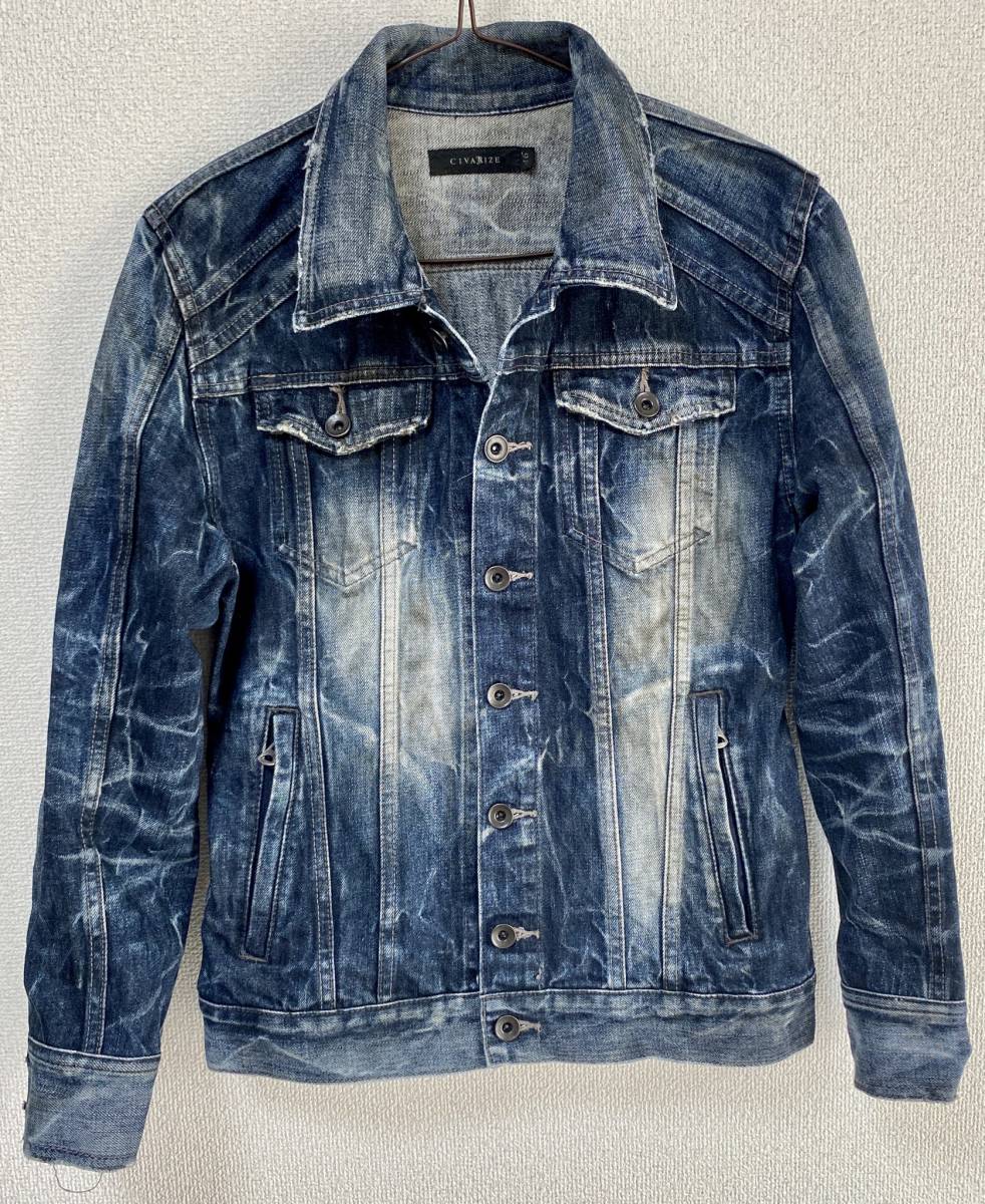 加工デニムライダース CIVARIZE 2026年最新CIVARIZE メンズ Gジャン 