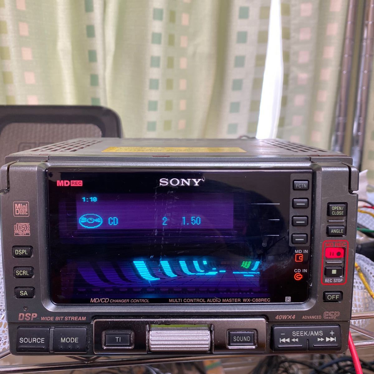 当時物 レア SONY CD/MD WX-C88REC 動作確認済み SONY マルチ