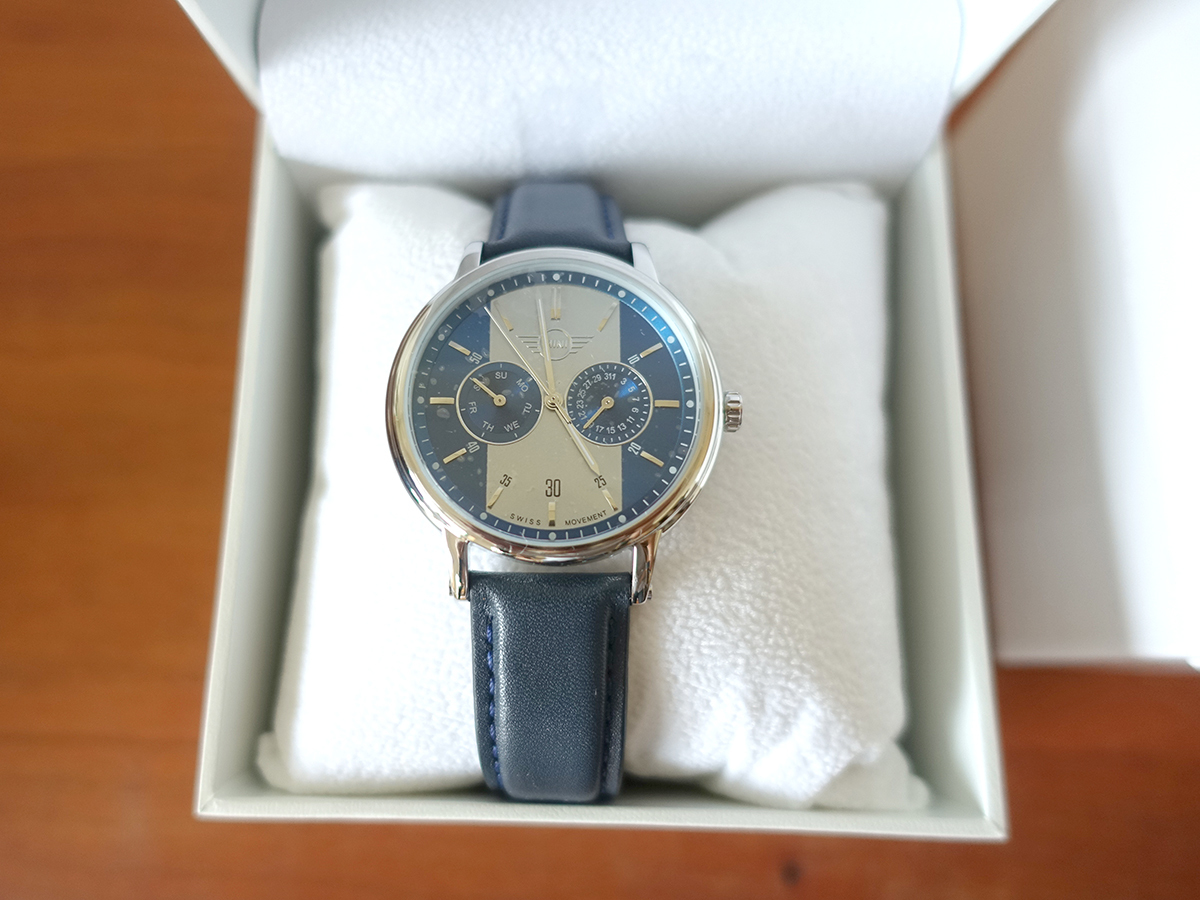 □腕時計(中古品) AVIREX USA アヴィレックスクロノグラフ 箱付 クロノ 