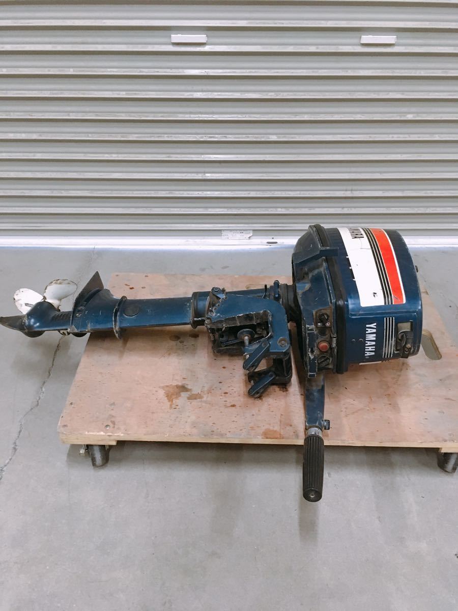 中古 YAMAHA ヤマハ 5C 6E3 小型船舶用 船外機 2スト 5馬力 単発 引取 